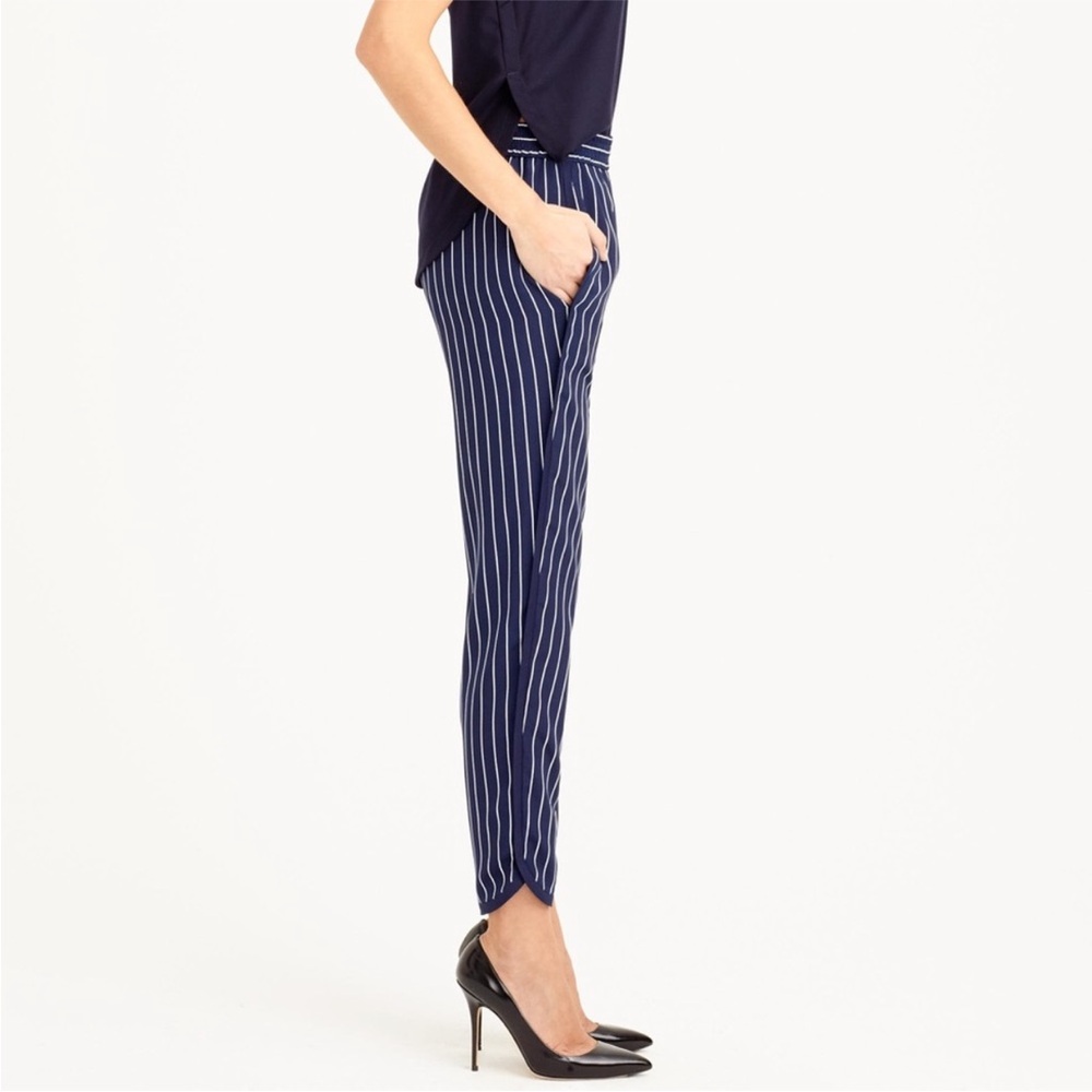 Navy Striped Women's Pants